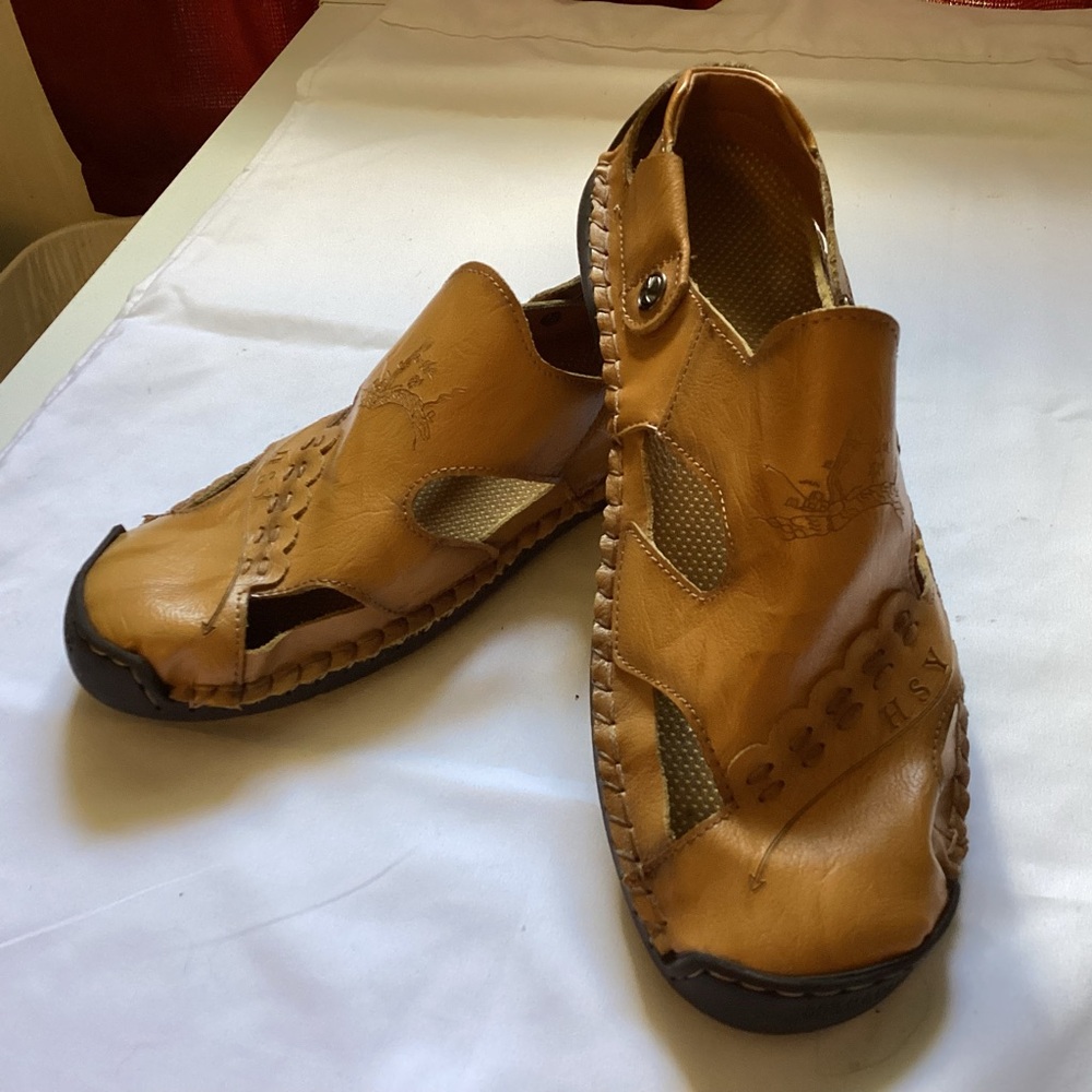 HSY Men’s Sz.12 Leather Slingback Sandals